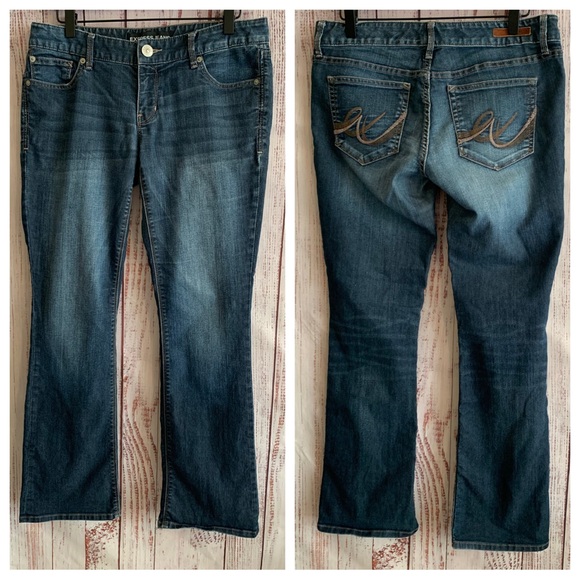 “Zelda” Ultra Low Rise “Barely Boot” Jeans { Express } - Picture 3 of 8